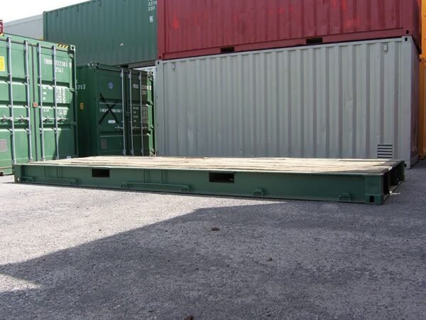 20ft / 40ft Flat Rack Shipping Container – Heavy & Oversized Cargo Solution