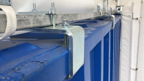 Containerüberdachung 4x3m Satteldach _ Kroftman Container Lock Boxes & Security Accessories – Heavy-Duty Protection for Shipping Containers