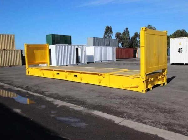 20ft / 40ft Flat Rack Shipping Container – Heavy & Oversized Cargo Solution