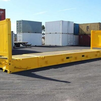 fb779edc44ff617eb1341a60a748bced 20ft / 40ft Flat Rack Shipping Container – Heavy & Oversized Cargo Solution