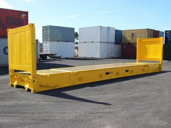 20ft / 40ft Flat Rack Shipping Container – Heavy & Oversized Cargo Solution