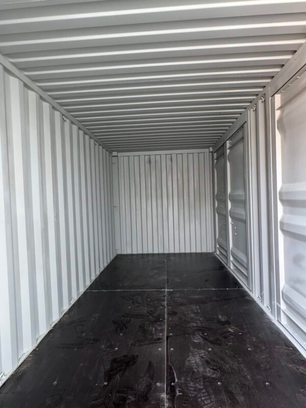 white-side-opening-gallery2 20FT Side Opening White Shipping Container – Full Side Access & Premium Finish